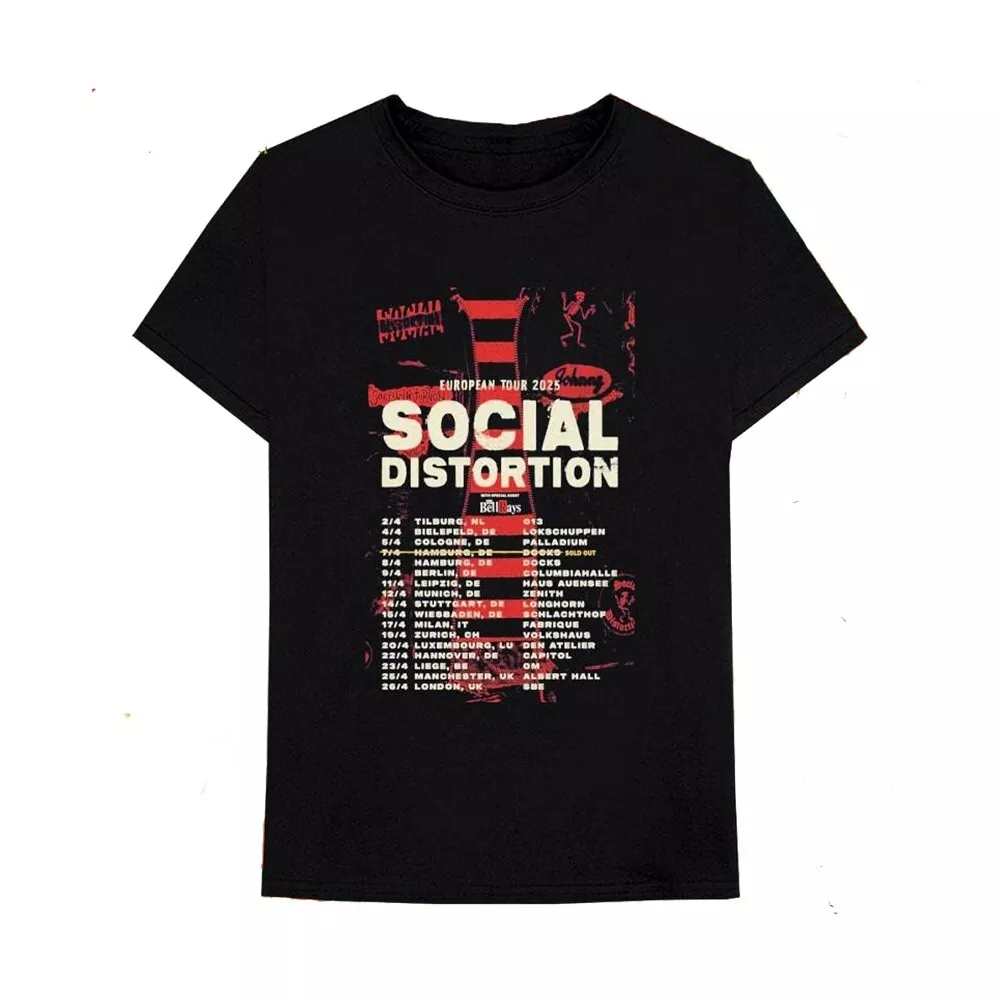 Social Distortion European Tour 2025 Shirt