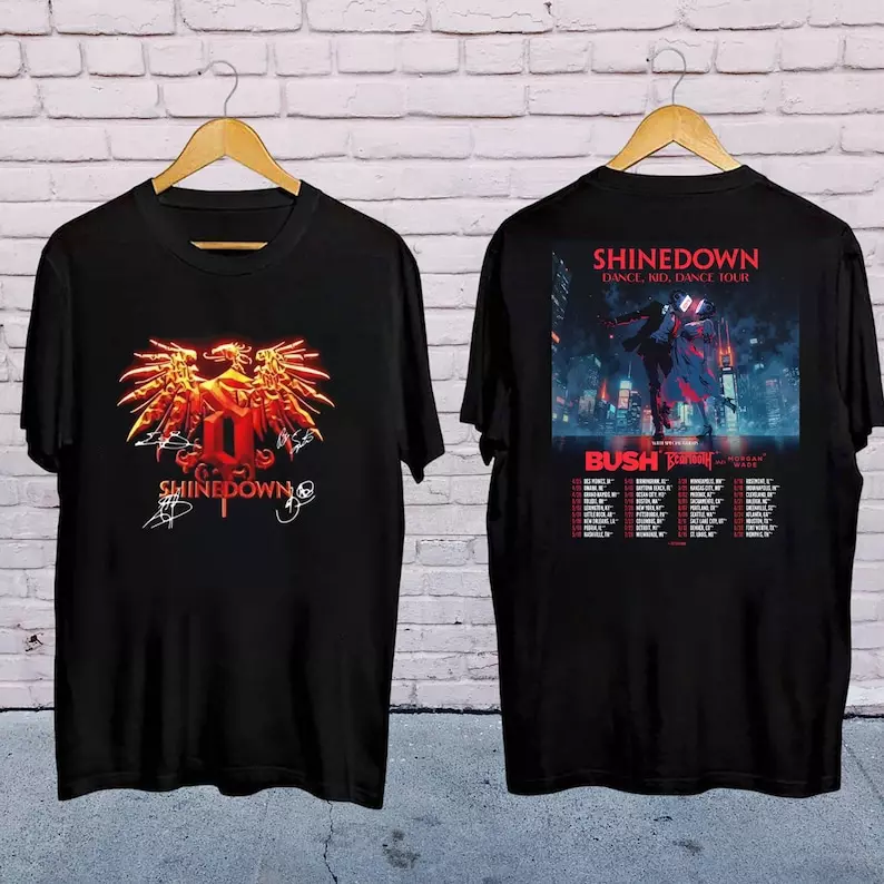 Shinedown Band Logo Vintage Shirt, Shinedown Dance Kid Dance Tour 2025 Shirt