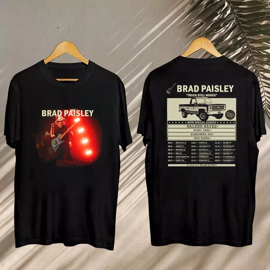 Shirt 2025 Truck Still Works World Tour Brad Paisley, Brad Paisley