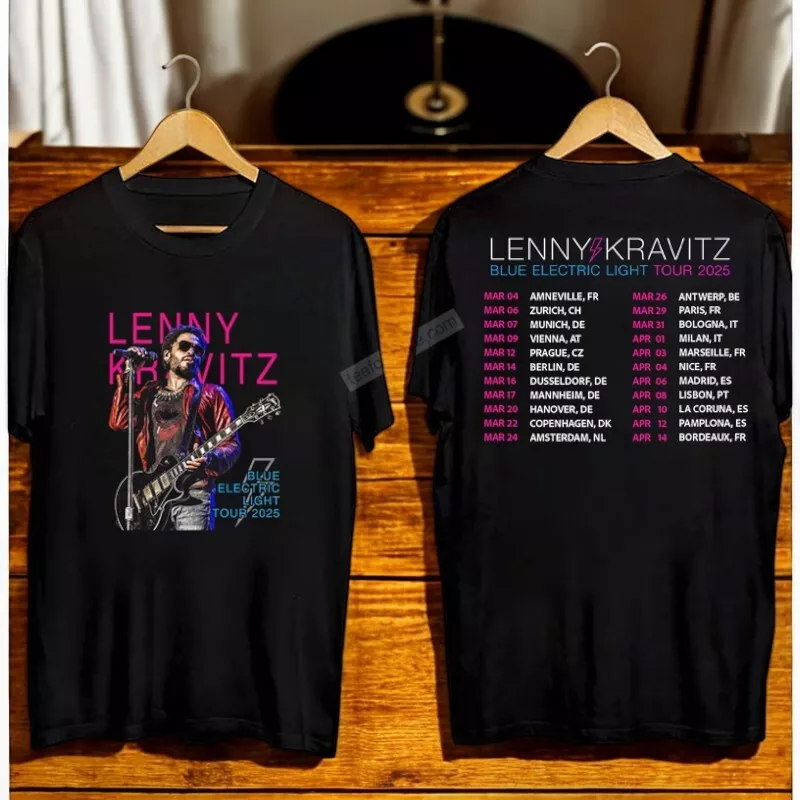 Lenny Kravitz Blue Electric Light Tour 2025 Concershirt
