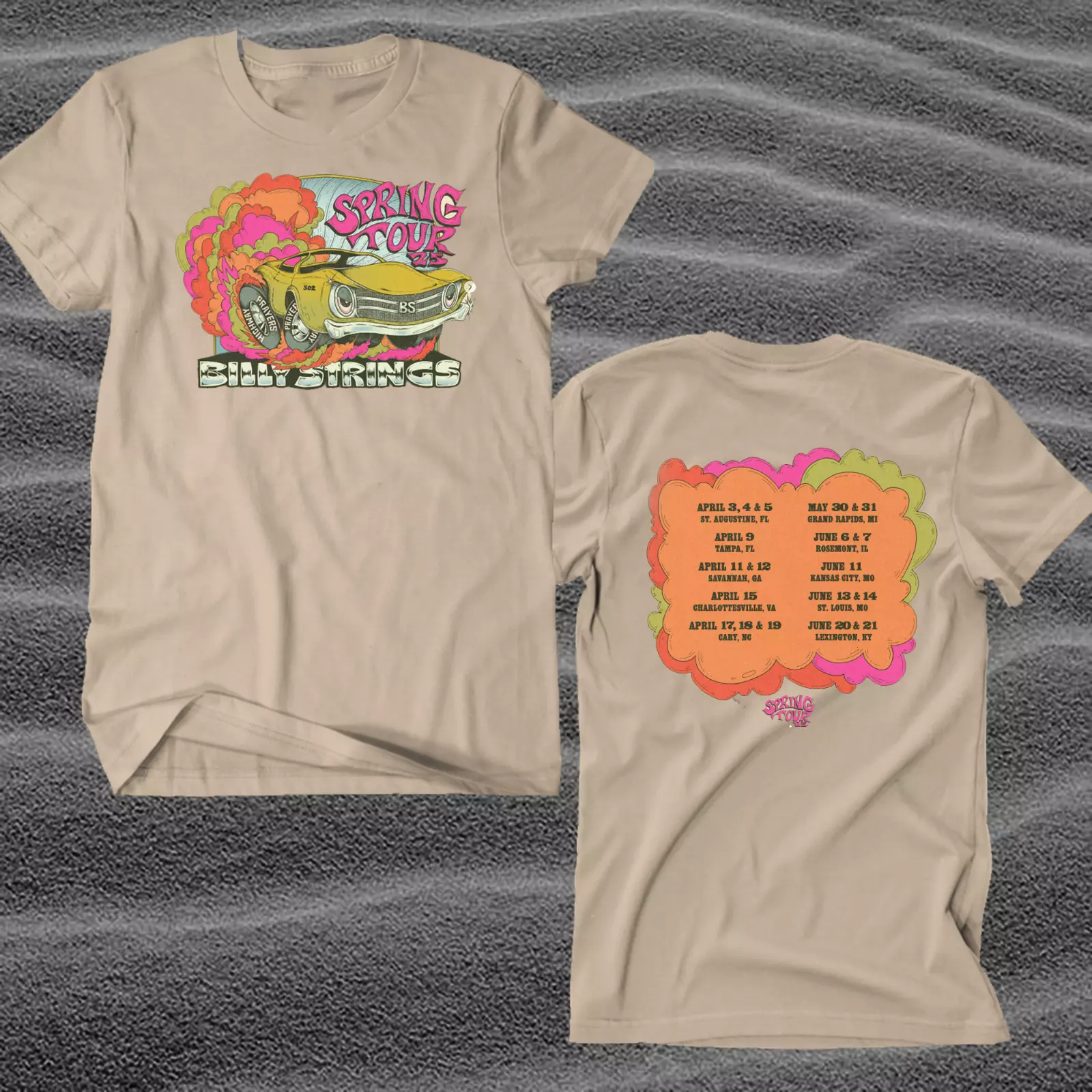 Billy Strings Spring Tour 2025 Gift For Fan Tour S To 5Xl 2-Sides Shirt Bm953