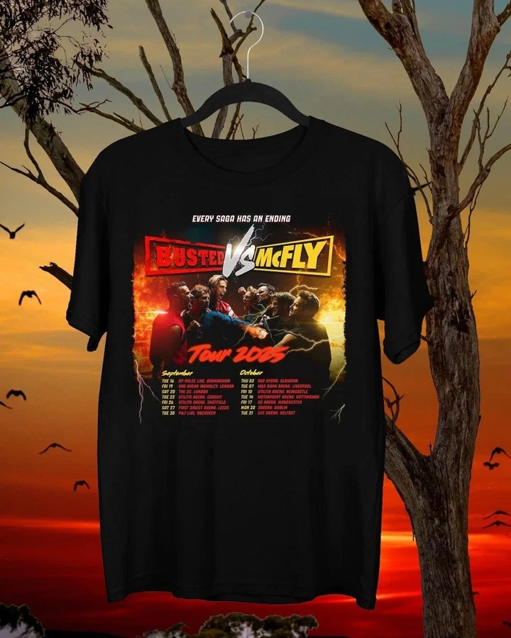 Shirt Busted Vs Mcfly Tour 2025 New
