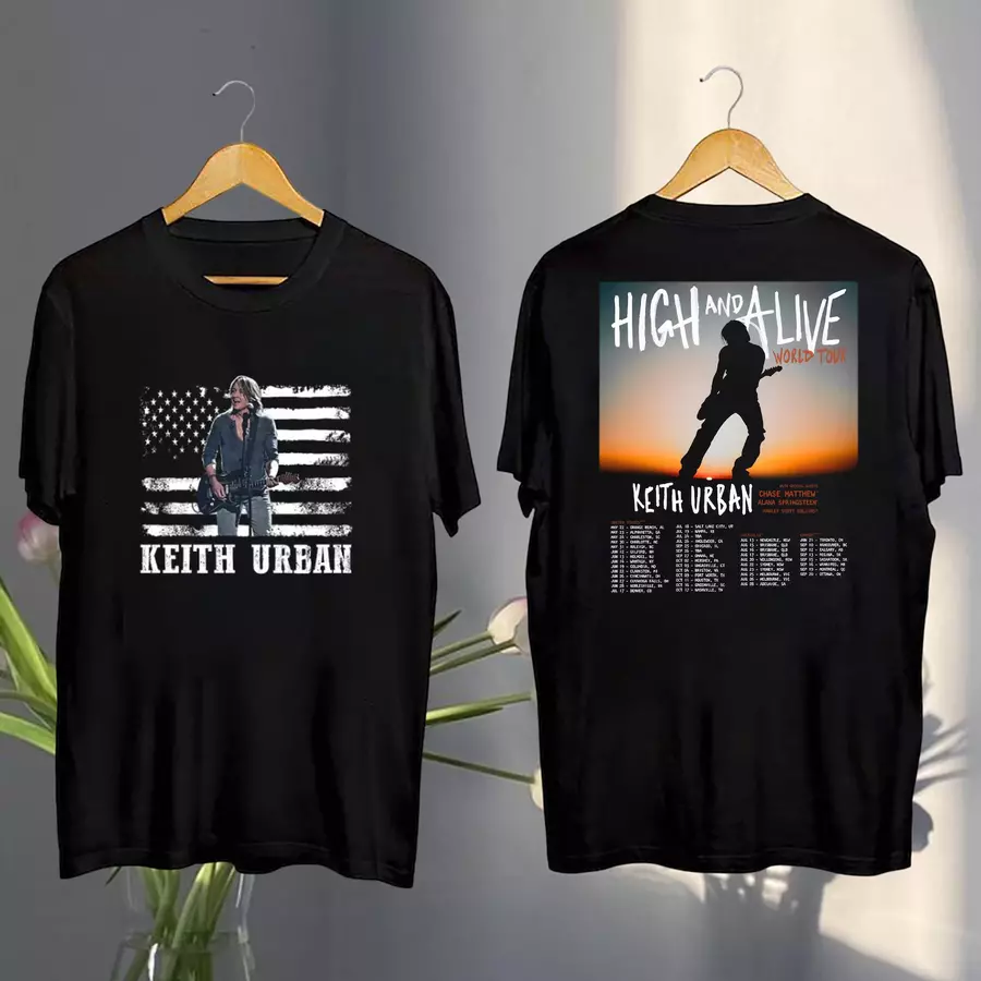 Shirt Keith Urban Vintage, Keith Urban High And Alive Tour 2025