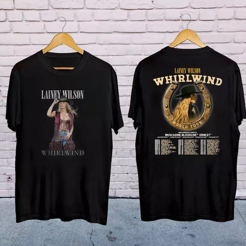 Lainey Wilson Shirt, 2025 Lainey Wilson Whirlwind World Tour Shirt