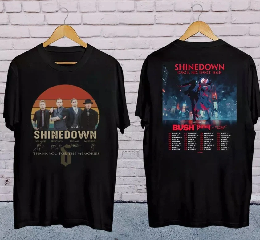 Shinedown Dance Tour 2025 Shirt, Shinedown Band 90S Vintage Shirt