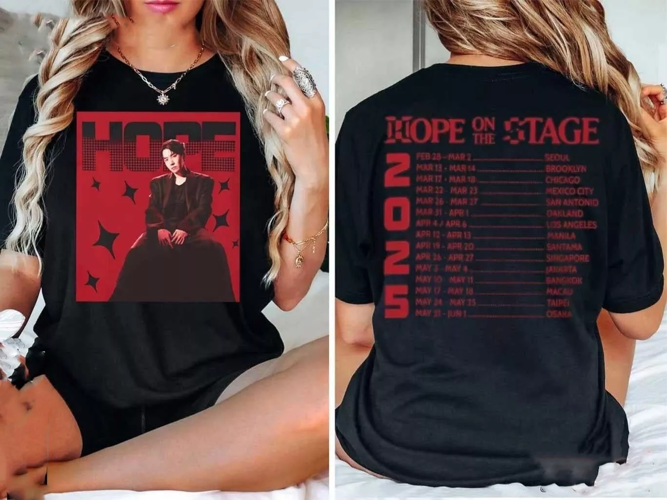 Hope On The Stage 20Hope On The Stage 2025 J Hope Tour Music Shirt