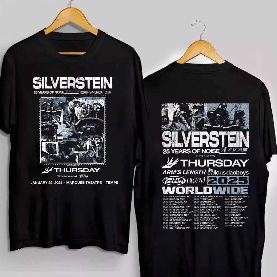 Silverstein Band World Tour 2025 Collection Gift For Fan S To 5Xl Shirt