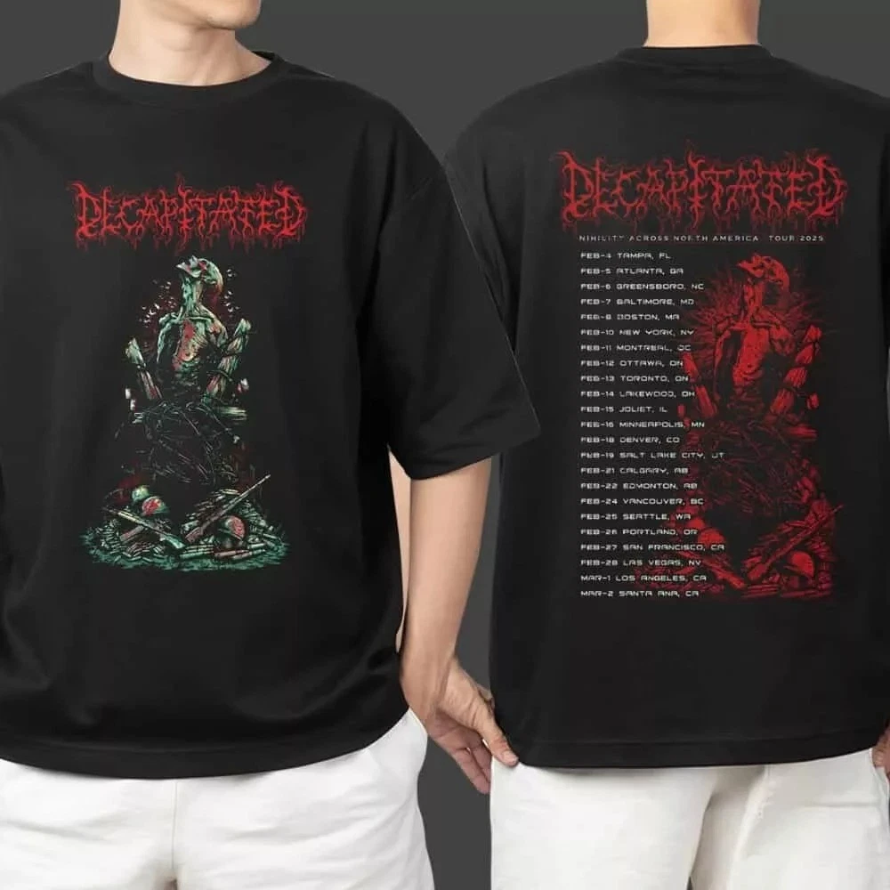 Decapitated Nihility Across North America Tour 2025 Tour Shirt 