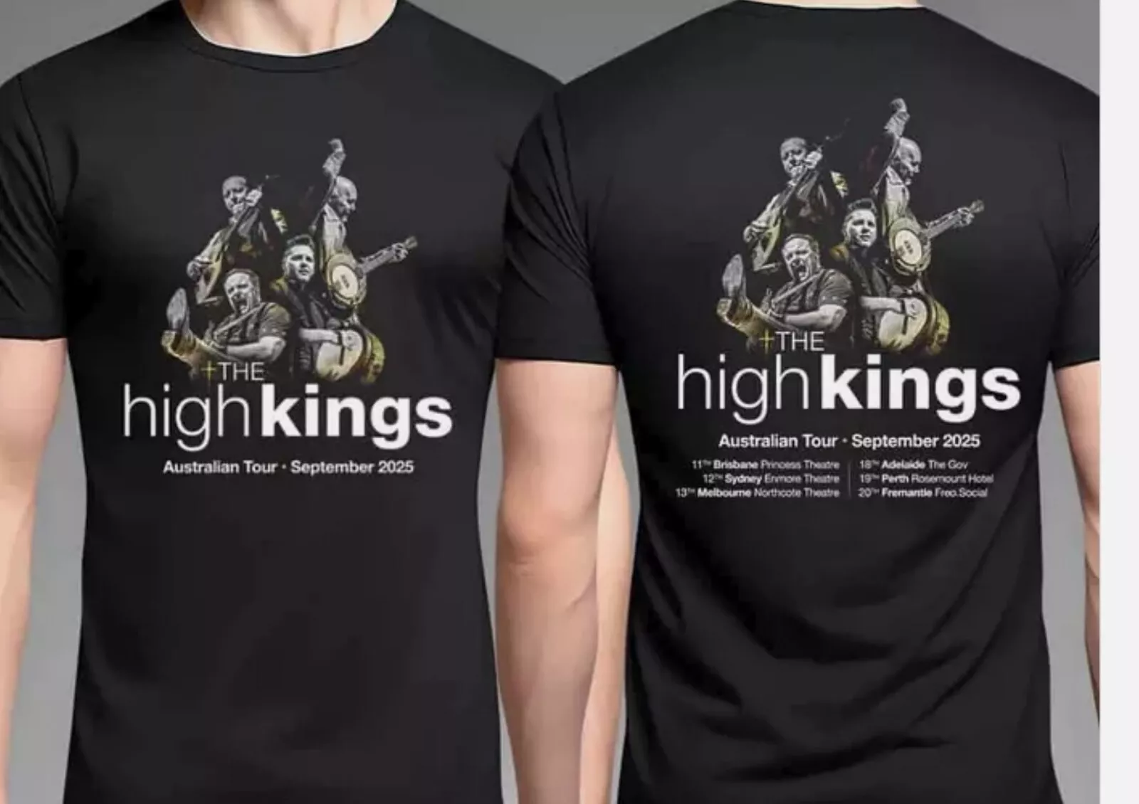 The High Kings Australia Tour September 2025 Performances Scheduled Unisex Shirt