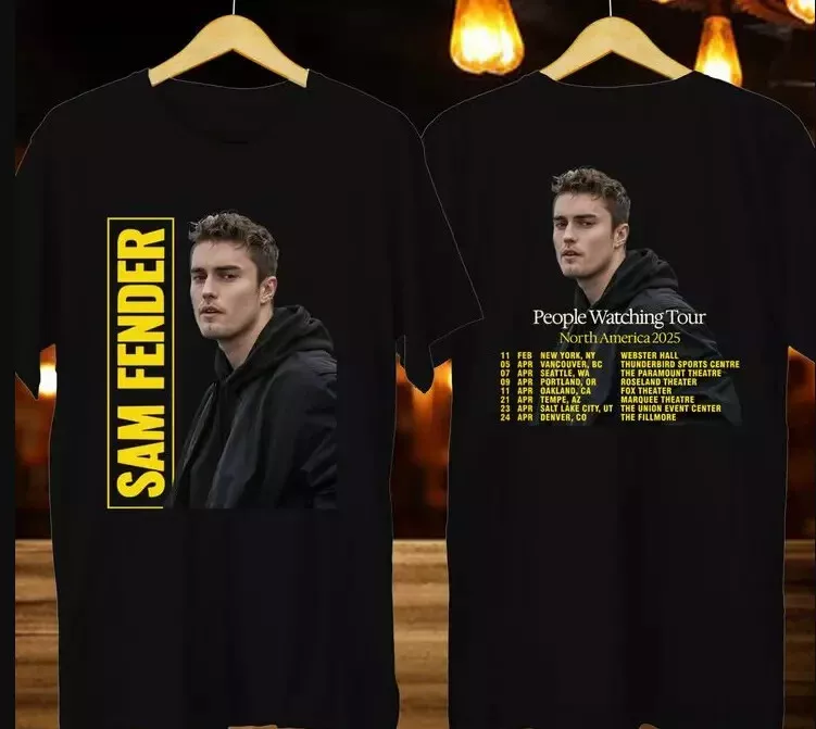 Sam Fender People Watching North America Tour 2025 Sam Fenderishirt