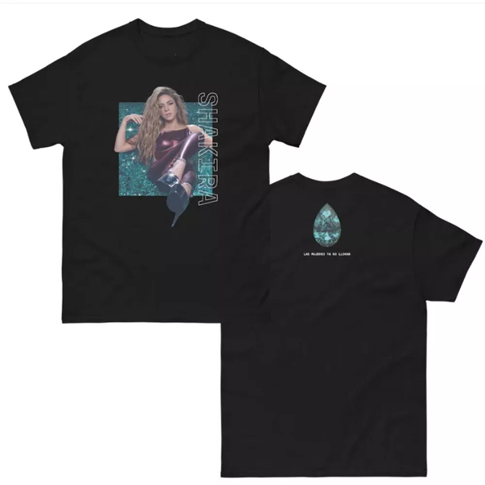 Shakira Las Mujeres Ya No Lloran Merch, 2025 Las Mujeres Ya No Lloran World Tour Shirt