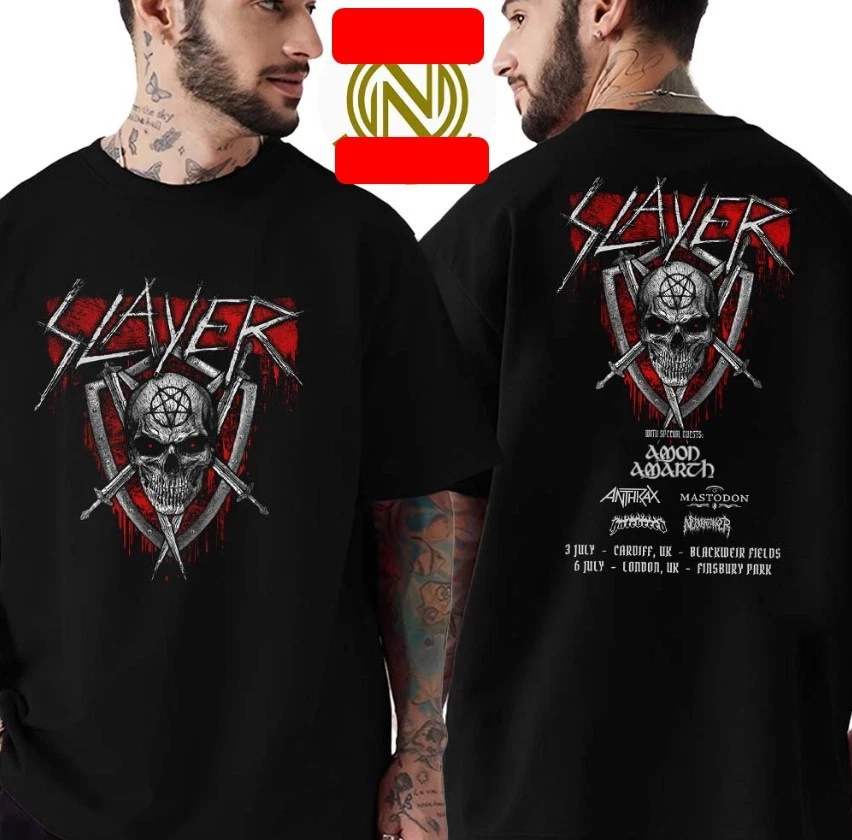Slayer United Kingdom Tour 2025 Start At Blackweir Fields Tshirt Cool New