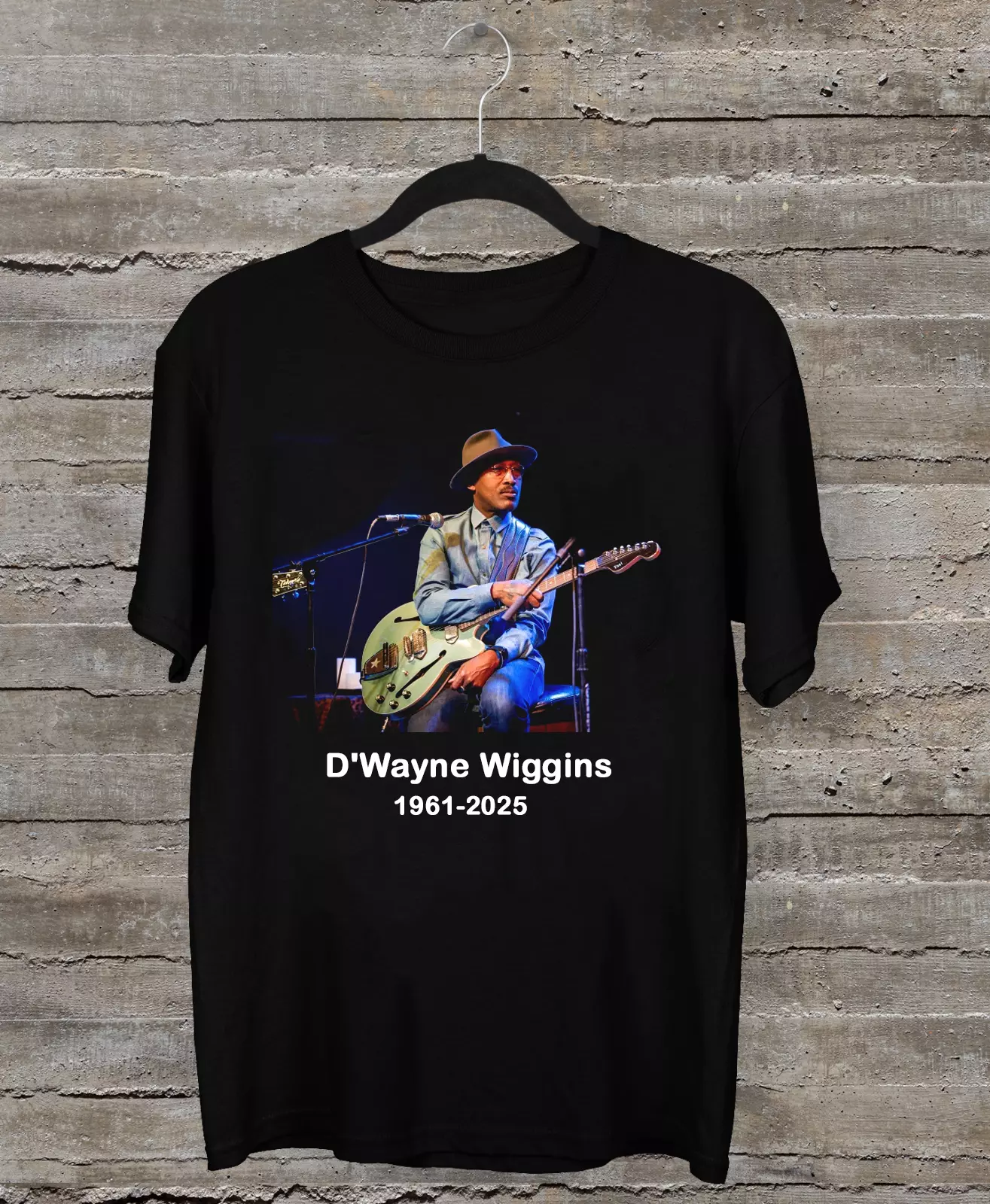 D'Wayne Wiggins 1961-2025 Gift Fan Black Shirt Ar992