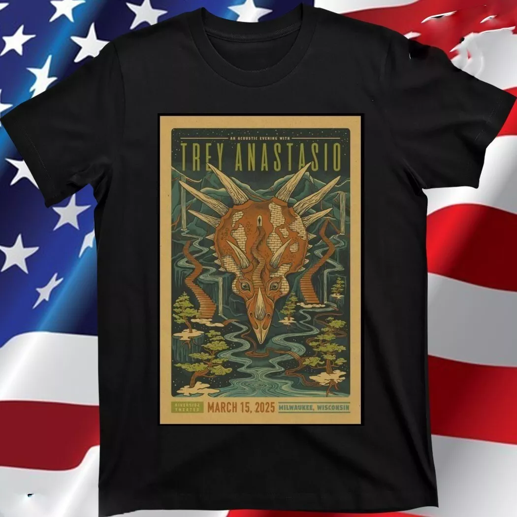 Trey Anastasio Riverside Theatre, Milwaukee, Wi Mar 15 2025 Tour Shirt