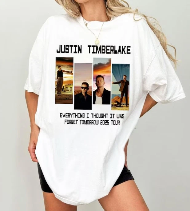 Justin Timberlake Tour 2025 Shirt, Forget Tomorrow World Tour Fan Gift