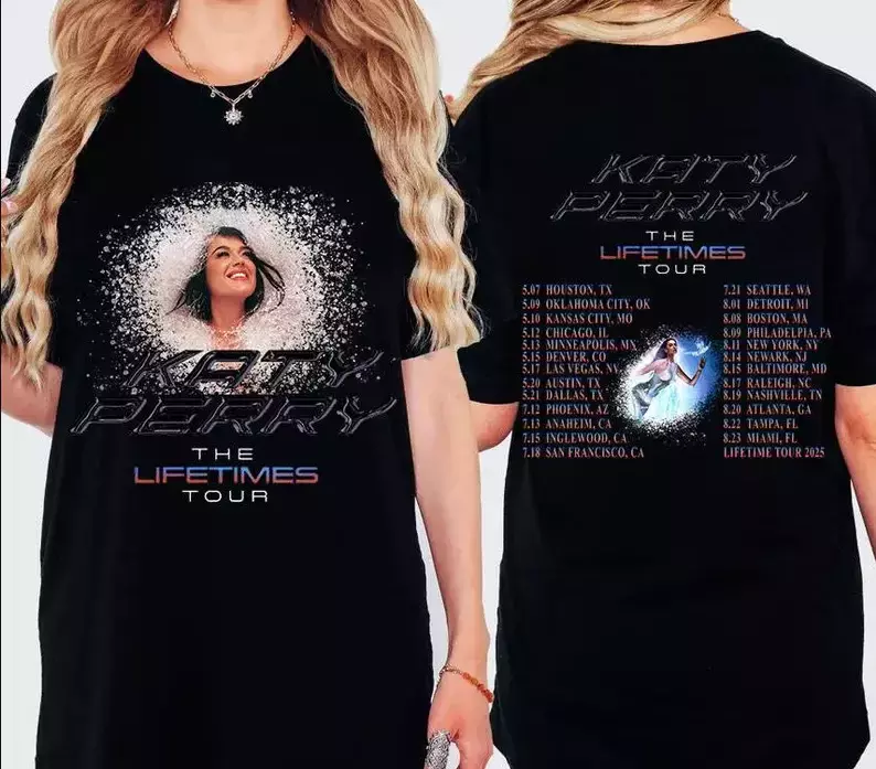 Katy Tee, Katy Perry The Lifetime Tour 2025 Shirt, Katy Perry 2025 Concert