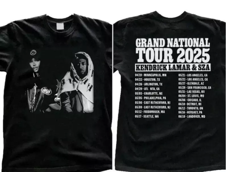 Kendrick Lamar & Sza Tour Shirt, Grand National 2025 Tee