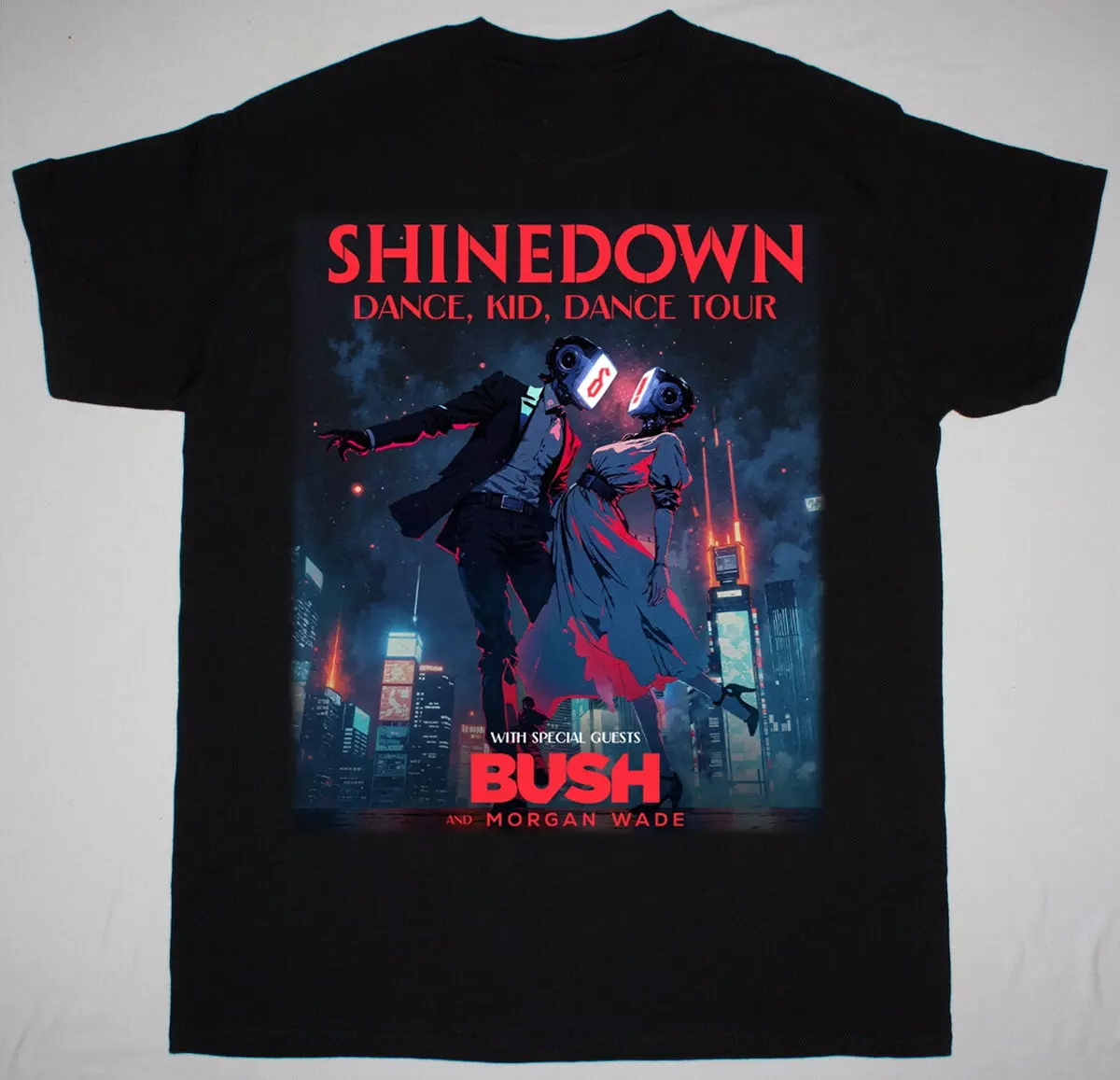 Shinedown Dance, Kid, Dance Tour 2025 Black Shirt