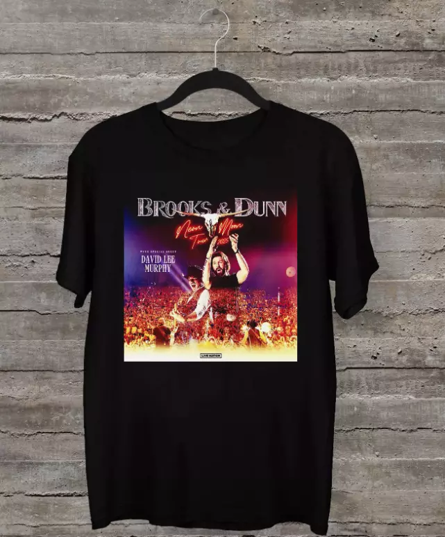 Brooks & Dunn Neon Moon Tour 2025 Black Shirt