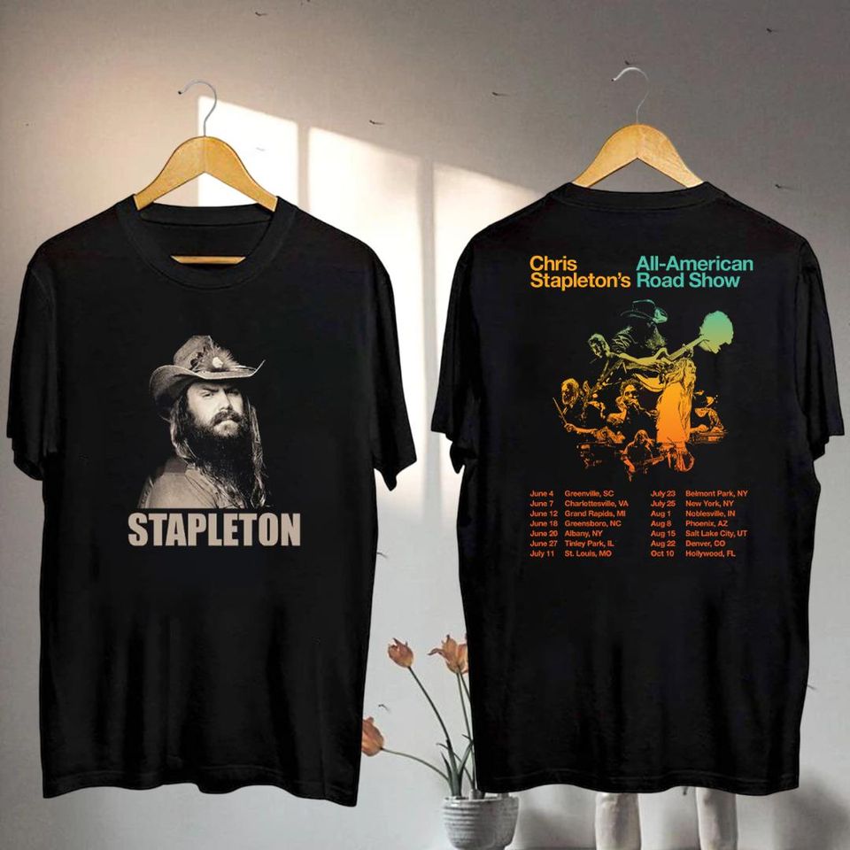 2025 Chris Stapleton All-American Road Tour Shirt, Chris Stapleton Fan Shirt