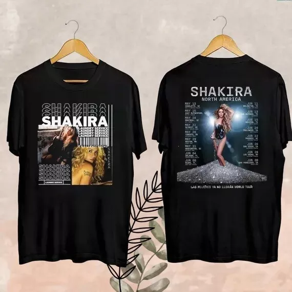 Shakira Las Mujeres Ya No Lloran Gift, 2025 Las Mujeres Ya No Lloran World Tour Shirt