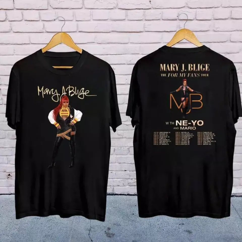 Mary J Blige Graphic Shirt, Mary J Blige The For My Fans Tour 2025 Shirt