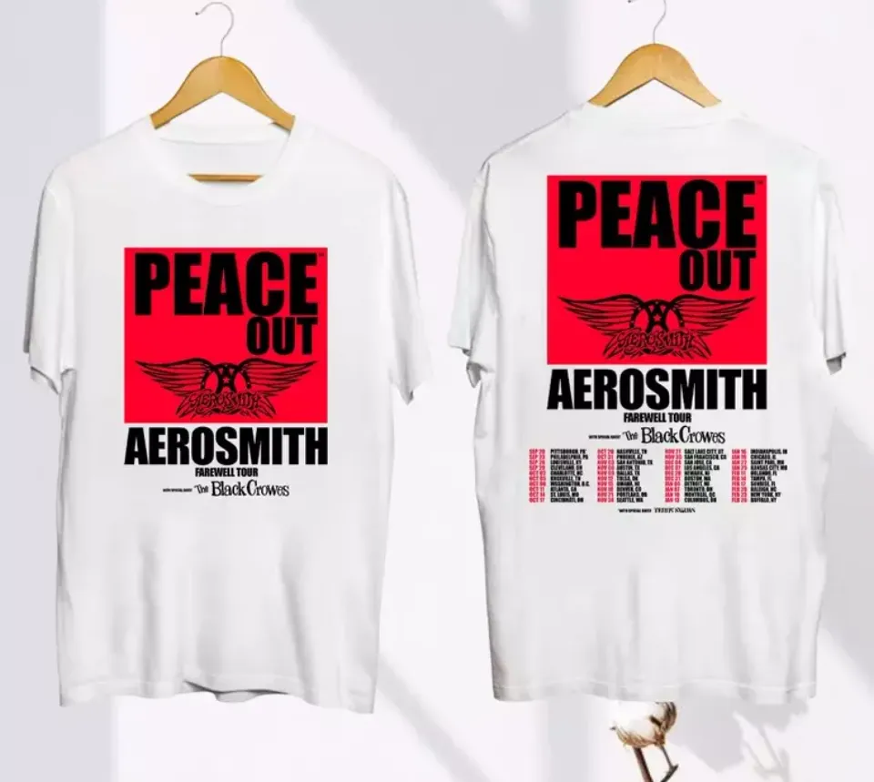 Aerosmith Peace Out Farewell Tour 2024-2025 Shirshirt