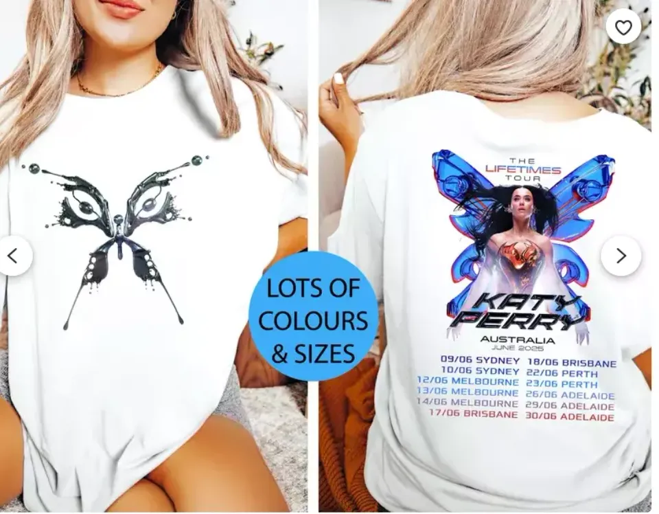 Katy Perry Tour 2025 Shirt Child/Youth, The Lifetimes Tour Shirt