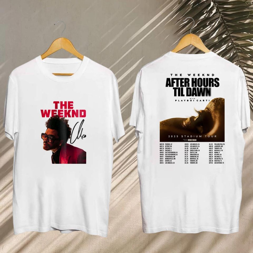 Weeknds Concert Tee, 2025 Weeknds After Hours Til Dawn Tour Shirt, Weeknds Hurry Up Tomorrow, Weeknds Fan Gift, Weeknds Merch