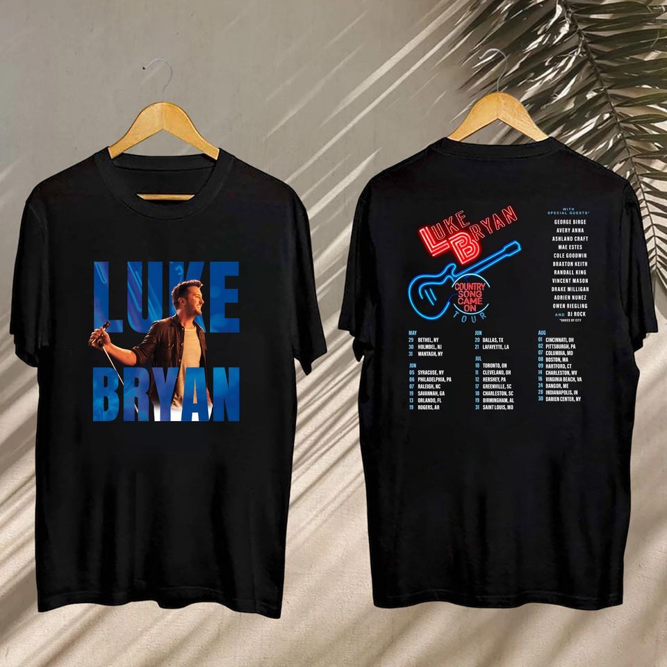 Luke Bryan 2025 Concert, 2025 Luke Bryan Country Song Came On Tour Shirt, Luke Bryan Fan Gift, Luke Bryan Merch, Luke Bryan Graphic Shirt