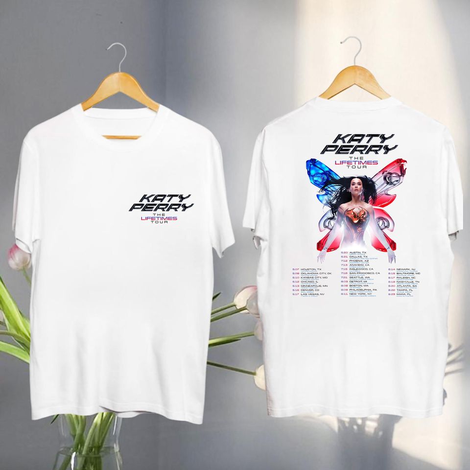 Katy Perry The Lifetime Tour 2025 Shirt, Katy Perry 2025 Concert, Katy Perry Fan Gift, Katy Perry Merch, Katy Perry Graphic Shirt, Katy Tee