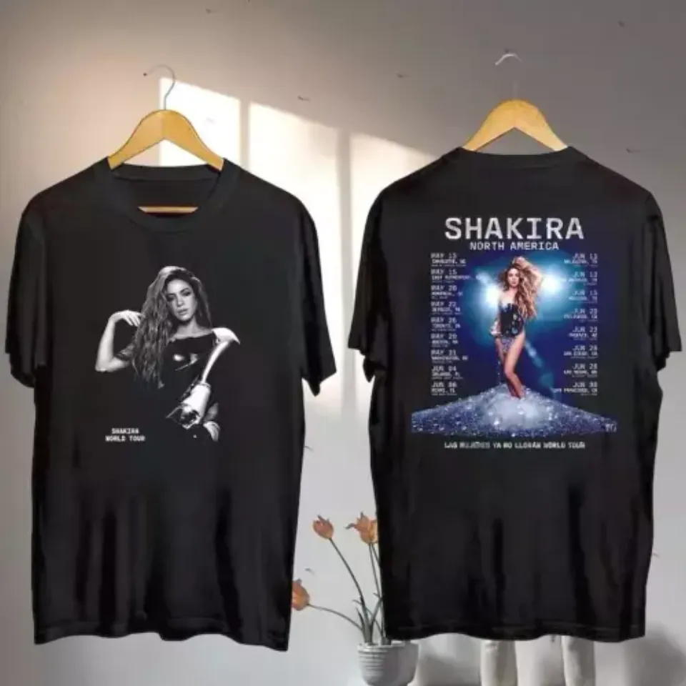 Shakira 2025 Concershirt, Shakira Las Mujeres Ya No Lloran 2025 World Tour Gif