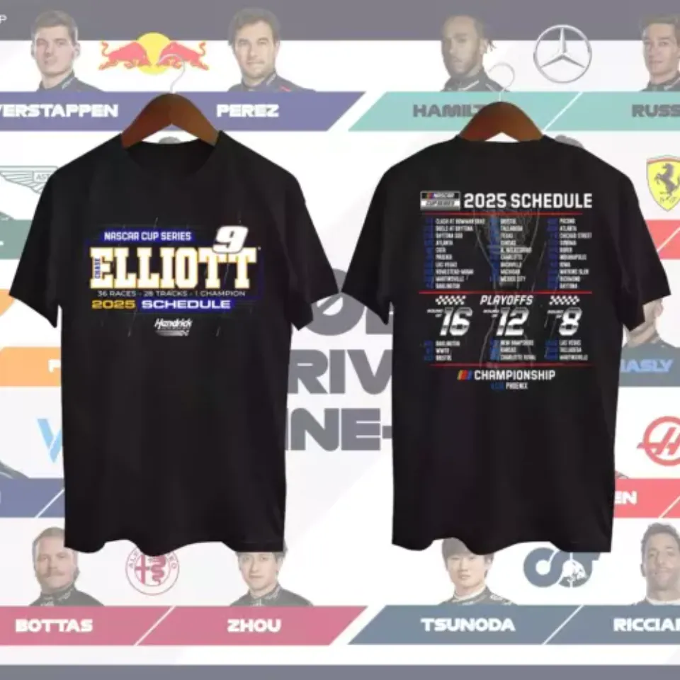 Elliott #9 The Best Player Nas Cup Series Playoffs 2024-2025 Shirt