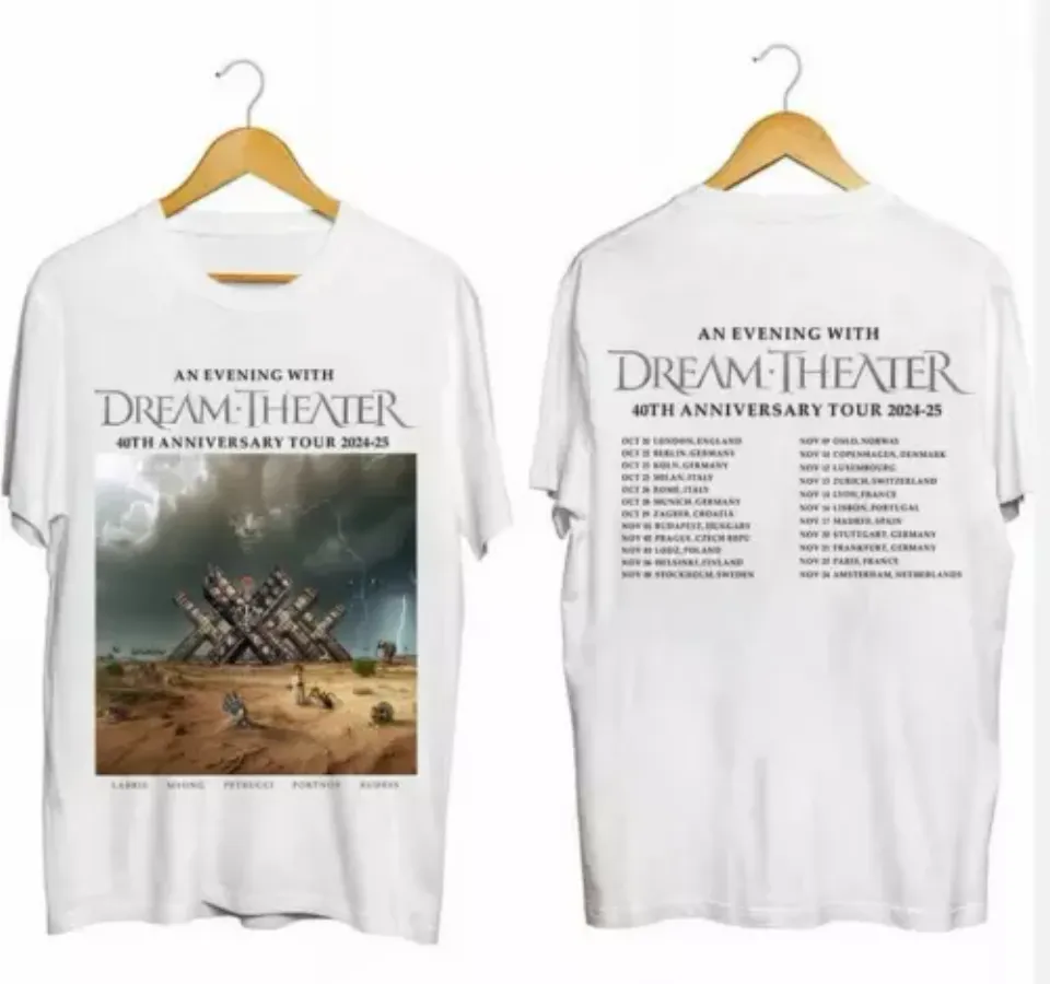 2 Side Shirt, Dream Theater - 40Th Anniversary Tour 2024 2025 Shirt
