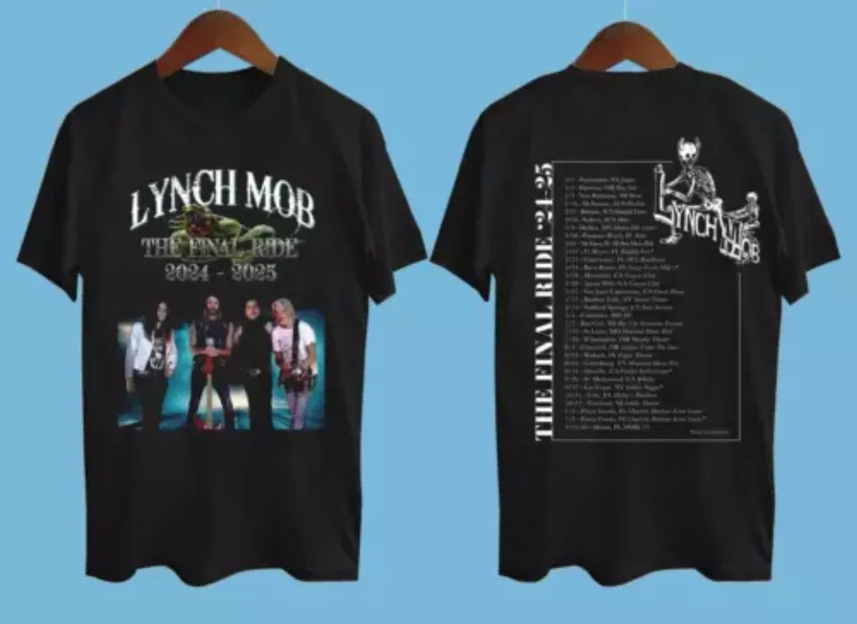 Lynch Mob The Final Ride 2024-2025 Tour Date Black Shirt