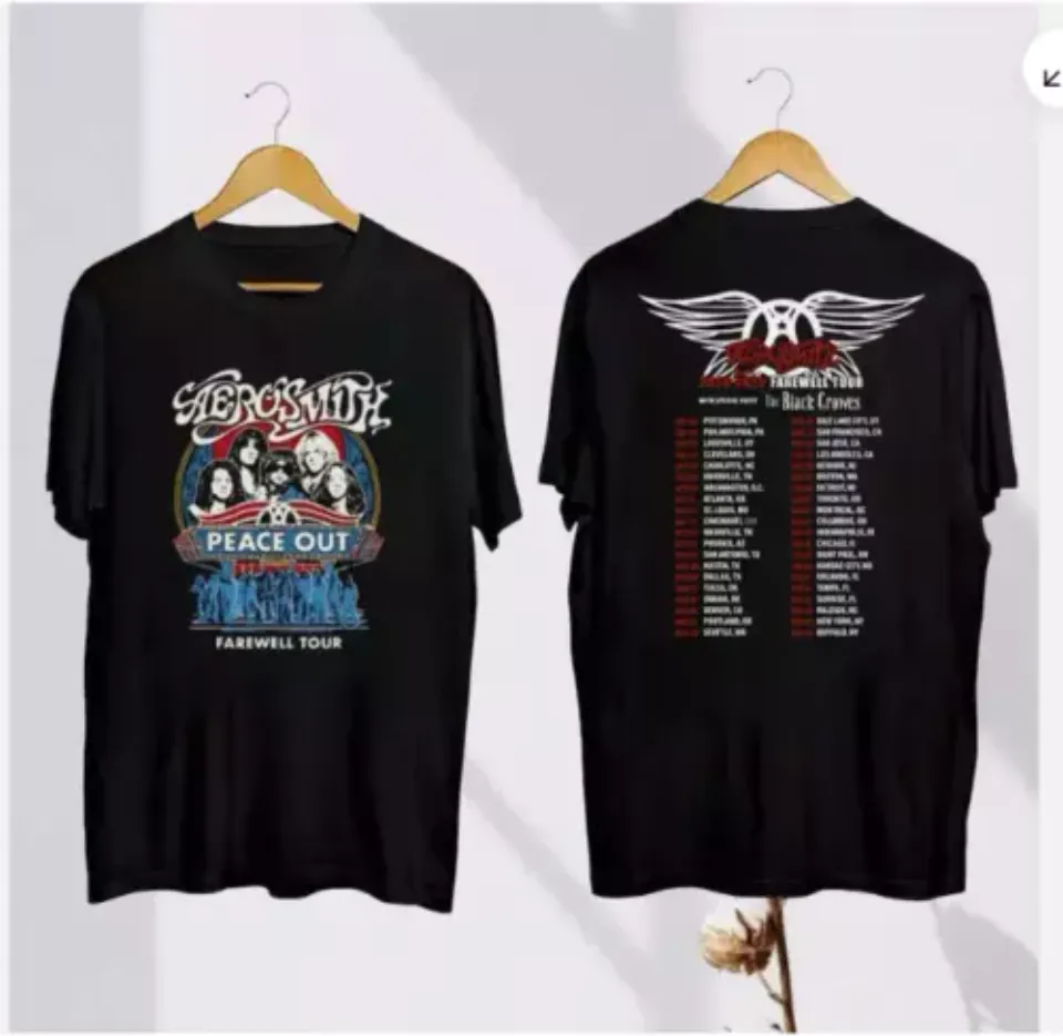 Aerosmith Vintage Shirt, Aerosmith Peace Out Farewell Tour 2024-2025 Shirt