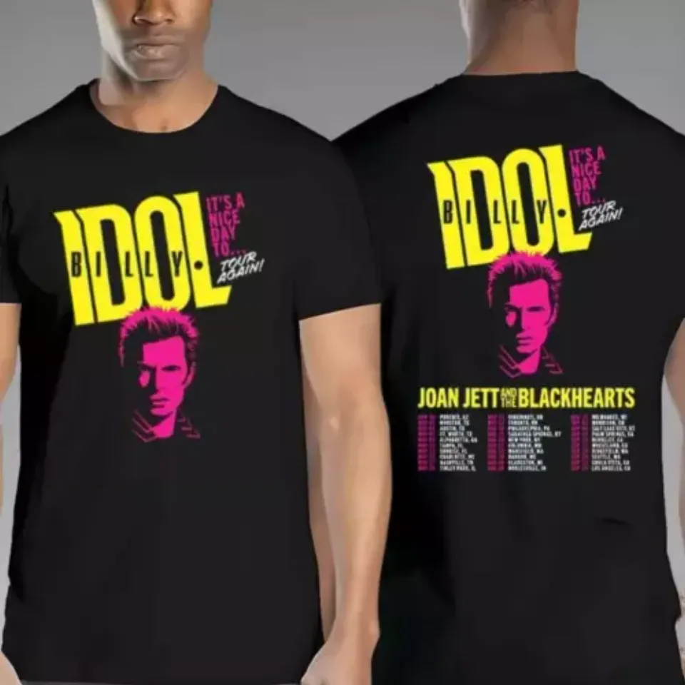 Billy Idol It Nice Day To Tour Again Joan Jett&The Blackhearts Tour 2025 Shirt