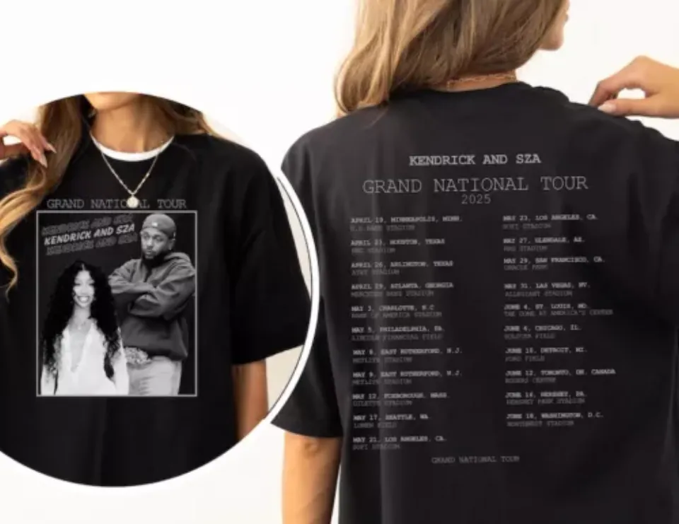 Kendrick & Sza Grand National Tour 2025 Gildan Unisex Softstyle Shirt