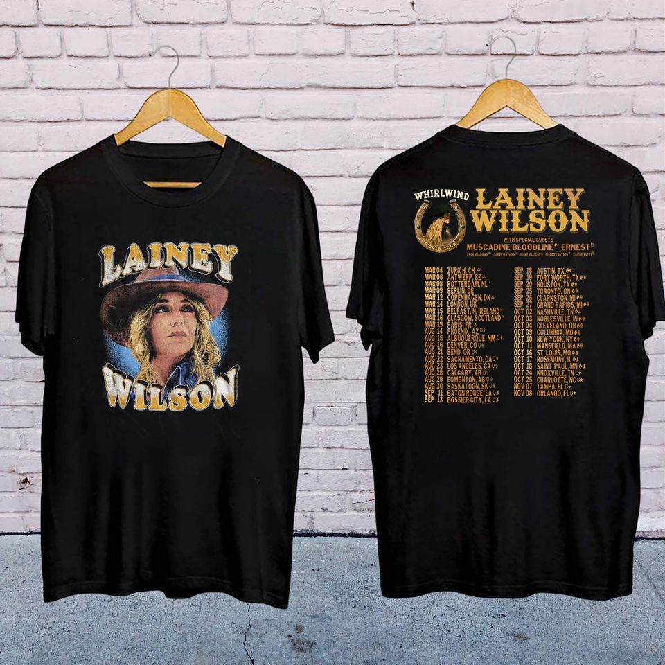 Lainey Wilson Vintage Tee, 2025 Lainey Wilson Whirlwind Tour Shirt, Lainey Wilson Country Music, Lainey Wilson Fan Gift, Lainey Wilson Merch