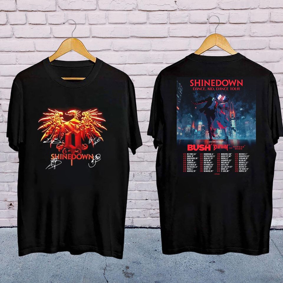 Shine Down Band Logo Vintage Shirt, Shine Down Dance Kid Dance Tour 2025 Shirt, Shine Down Band Shirt