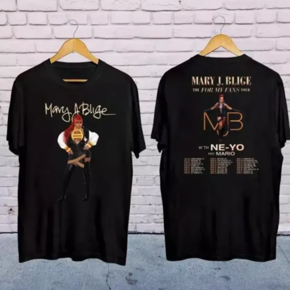 Mary J Blige Graphic Shirt, Mary J Blige The For My Fans Tour 2025 Shirt