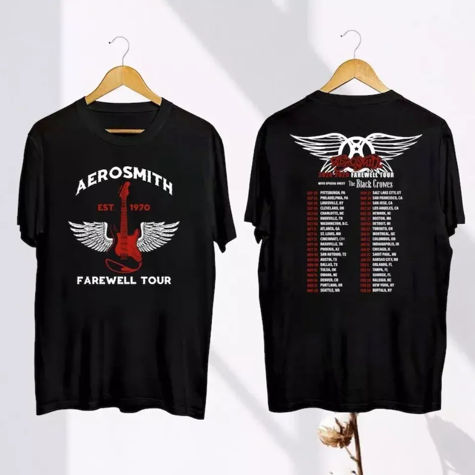 Aerosmith Tour 2024-2025 Shirt, Aerosmith Peace Out Farewell Tour Shirt