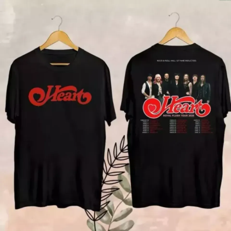 2025 Heart Band Royal Flush Tour Shirt, Rock Band Heart Tour 2025 Shirt
