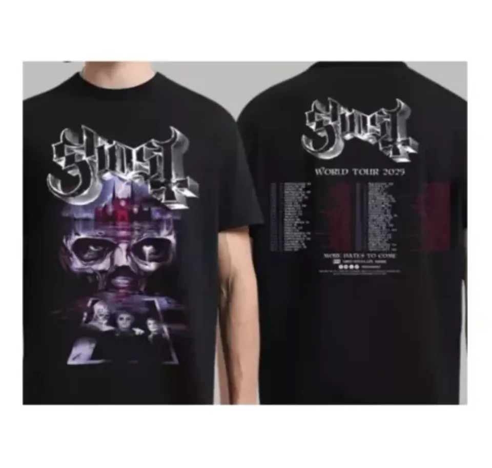 Ghost Band World Tour 2025 Tour Dates Two Sides Unisex Shirt
