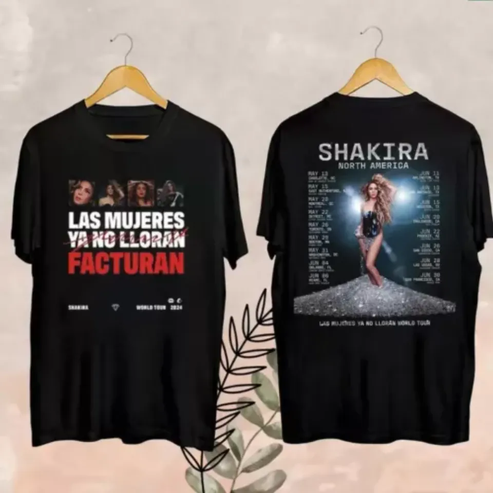 Shakira Las Mujeres Ya No Lloran World Tour 2025 Fan Shirt, Shakira Shirt, Music Shirt