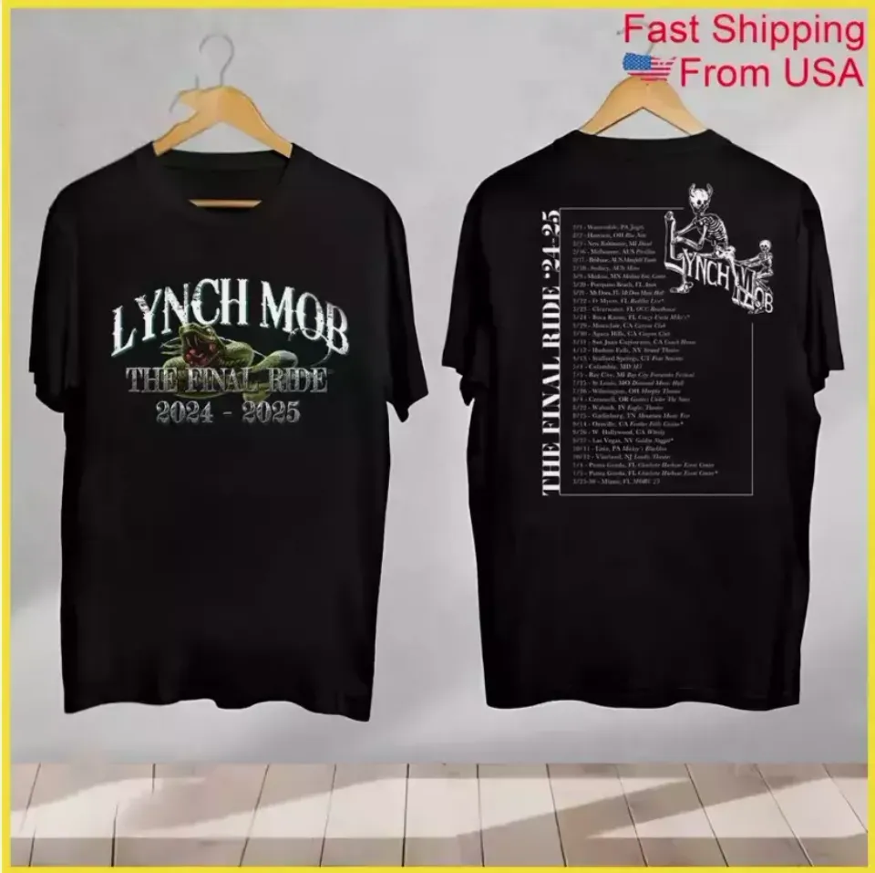 Lynch Mob The Final Ride 2024 2025 Music Shirt