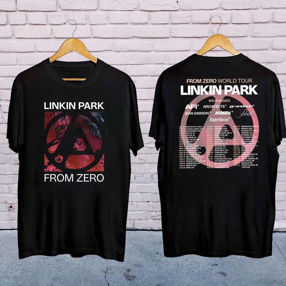 Linkin Park From Zero World Tour 2025 Shirt, Linkin Park Concert 2025, Linkin Park Fan Gift, Linkin Park Band Logo Shirt