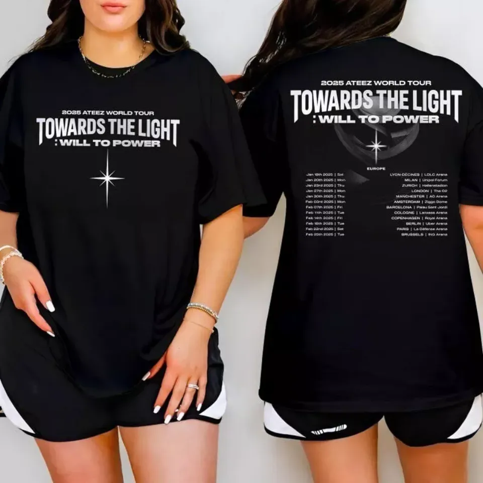 2025 Ateez World Tour Towards The Light Will To Power Shirt