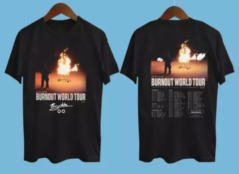 Boywithuke Burnout World Tour 2025 Shirt Black Gift Fan Shirt