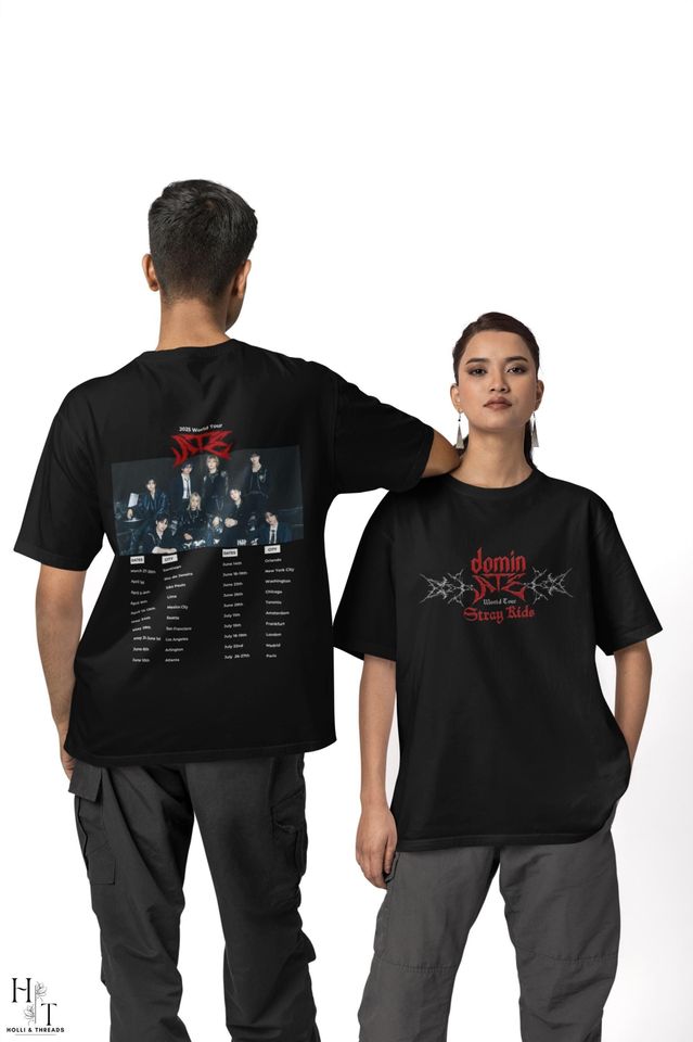 Stray Kids Dominate World Tour 2025 Shirt Unisex Tee, Tour Shirt Dates Merchandise,Kids, Perfect Gift For Stay Fans